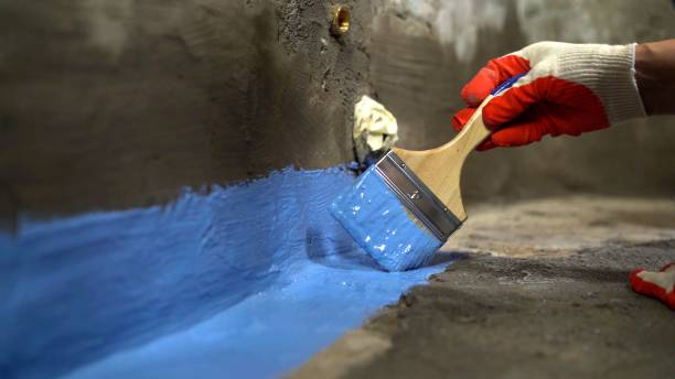 Commercial Exterior Waterproofing project at a Thorofare, NJ business property by SJ Waterproofing Pros